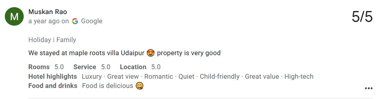 Best Pool Guest Review Photo Near Ramya Resort Udaipur — Maple Roots Villa Udaipur guest review photo