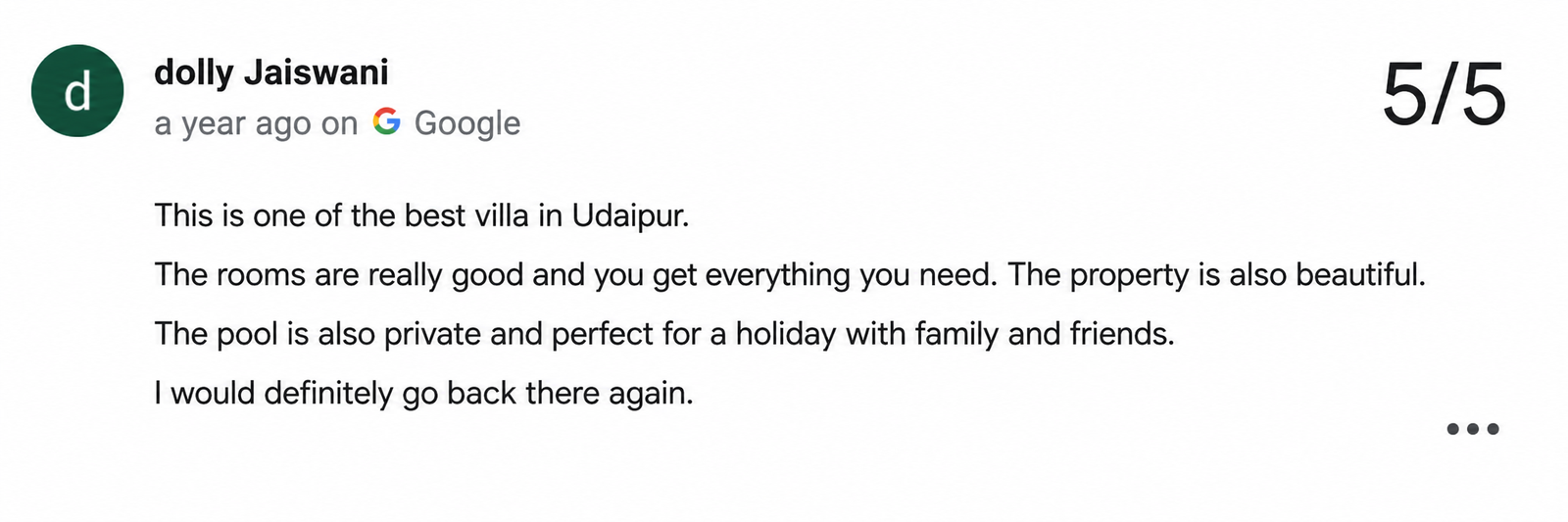 Boutique Maple Roots Pool Guest Review Udaipur