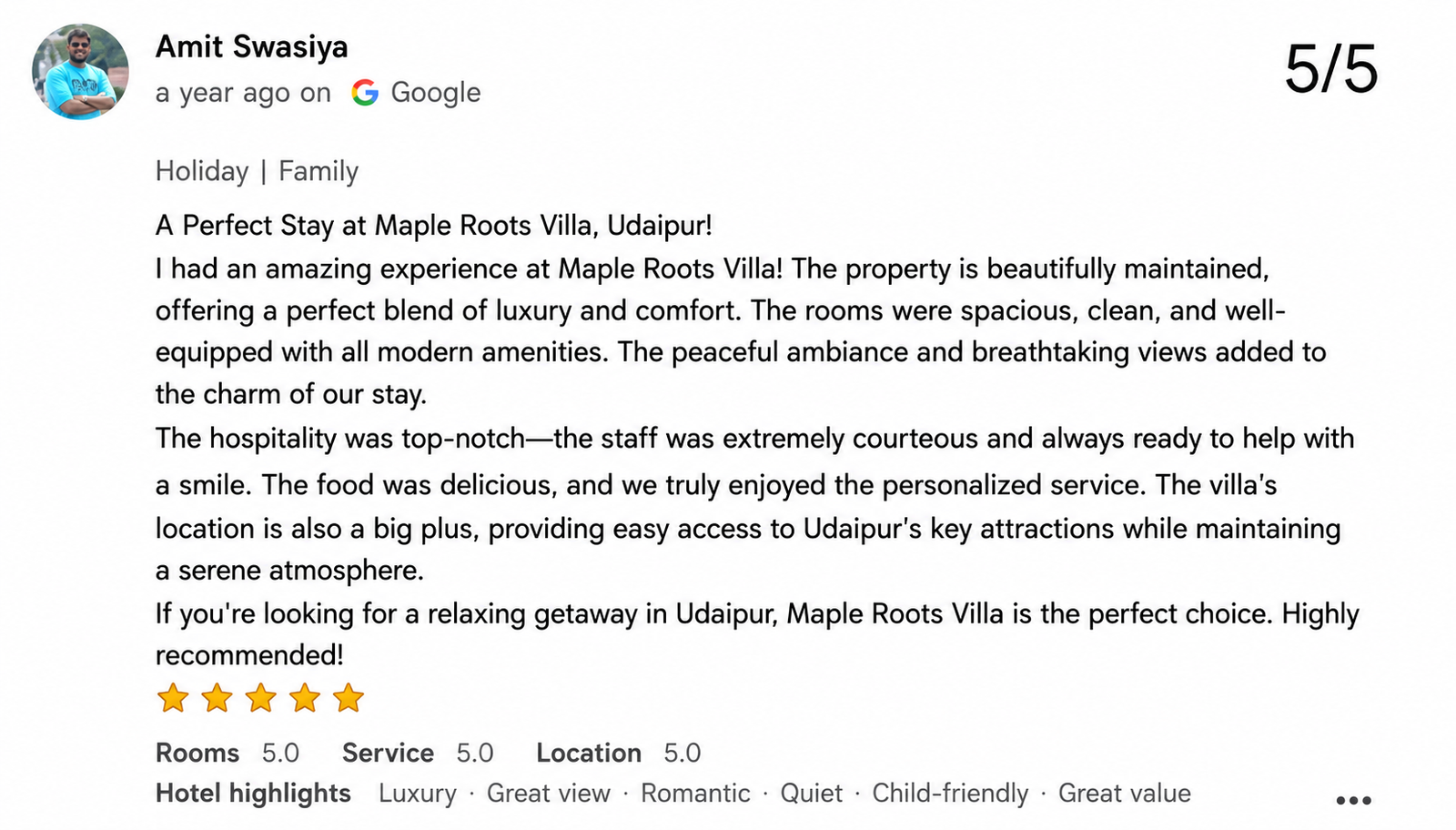 Elegant Pool Guest Review Photo Udaipur Rajasthan