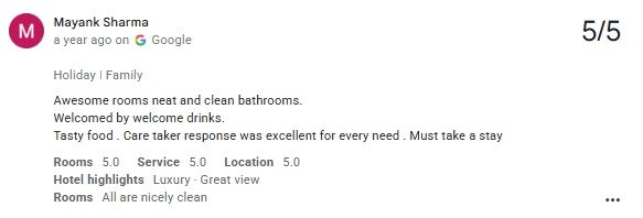 Exclusive Maple Roots Pool Guest Review Titardi Udaipur — real guest review photo at Maple Roots Villa Udaipur Rajasthan