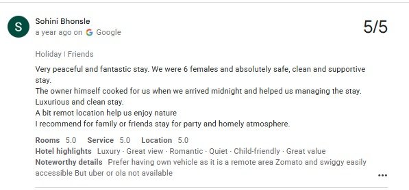 Peaceful Maple Roots Pool Guest Review Udaipur Rajasthan — real guest review photo at Maple Roots Villa Udaipur Rajasthan