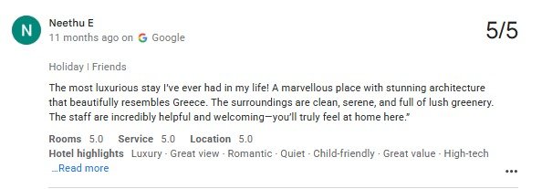 Pool Scenic Villa Guest Review Photo Udaipur Rajasthan — real guest review photo at Maple Roots Villa Udaipur Rajasthan