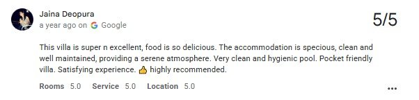 Scenic Maple Roots Pool Guest Review Titardi Udaipur — Maple Roots Villa Udaipur guest review photo