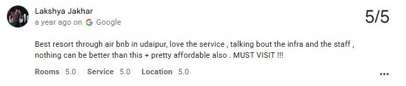 Top-Rated Pool Guest Review Photo Titardi Udaipur — real guest review photo at Maple Roots Villa Udaipur Rajasthan