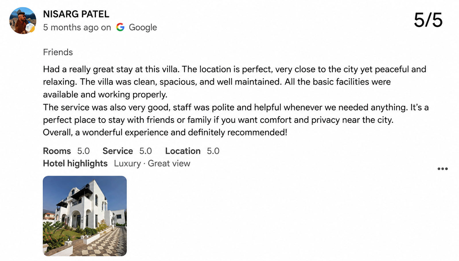 Udaipur Villa Pool Boutique Guest Review Photo