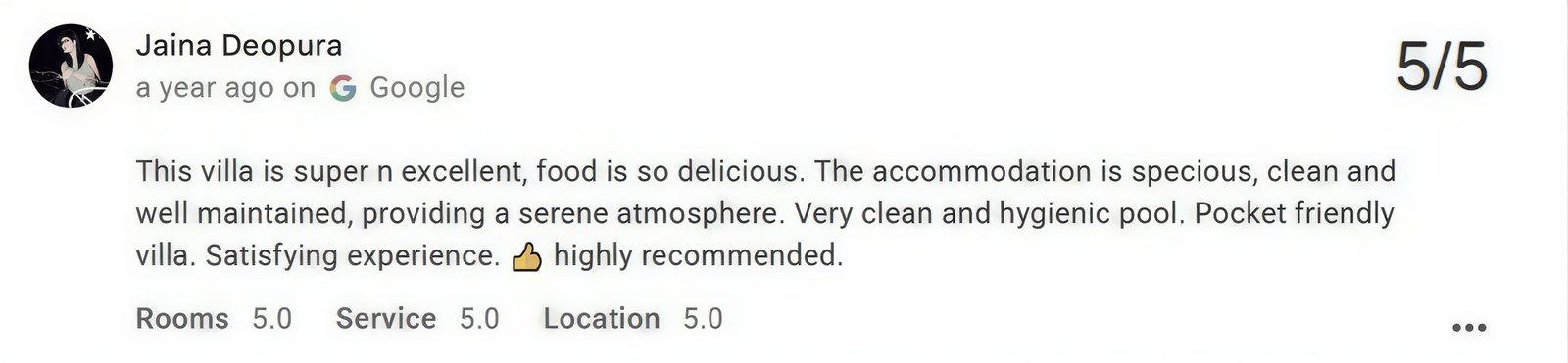 Udaipur Villa Pool Private Guest Review Photo — Maple Roots Villa Udaipur guest review photo