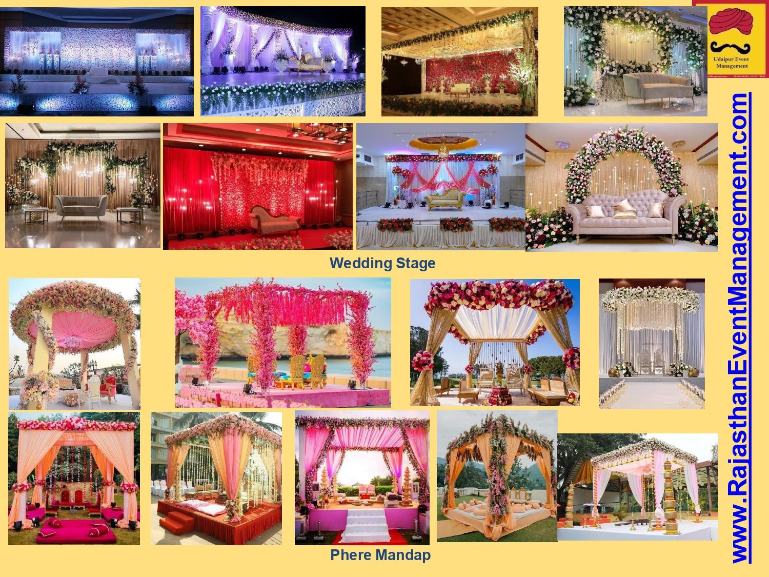 Floral Mandap decoration inspiration board