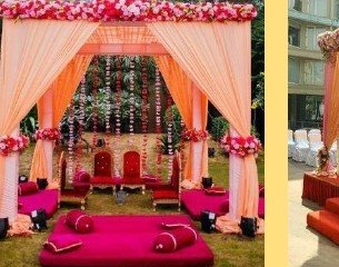 Traditional Baithak Mandap - Maple Roots Villa Udaipur
