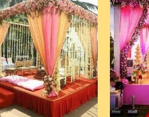 Greenery Pillar Mandap - Maple Roots Villa Udaipur