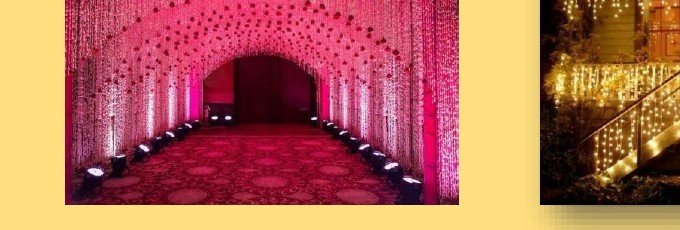 LED Parcan Entry Tunnel - Maple Roots Villa Udaipur
