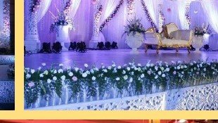 Draped Fabric Stage - Maple Roots Villa Udaipur